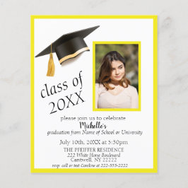 Flyer Invitación del Partido de Graduación de Fotografía