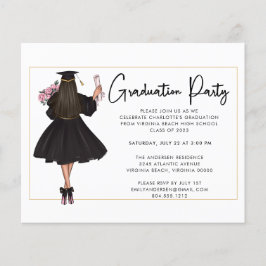 Flyer Invitación del Partido de Graduación de Guión Mode