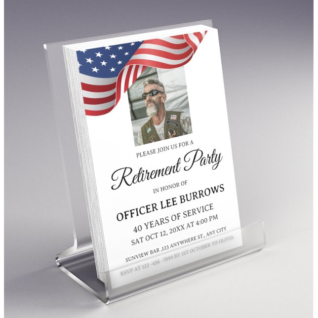 Flyer Invitación del Partido de Jubilación Militar de Fo (Subido por el creador)