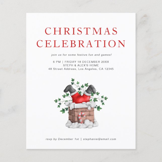 Flyer Invitación del partido de los Navidades de Santa C (Frente)