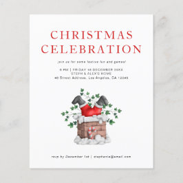 Flyer Invitación del partido de los Navidades de Santa C