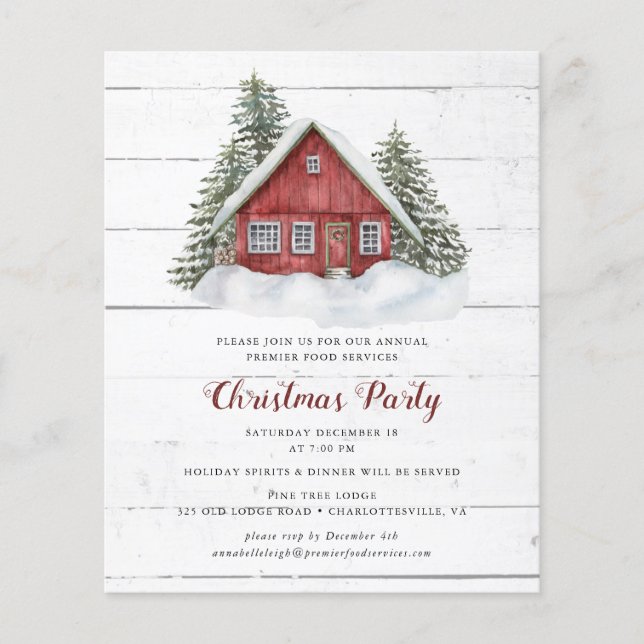 Flyer Invitación del partido de Navidades de cabina de c (Frente)