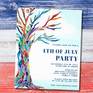 Flyer Invitación del partido del 4 de julio de presupues