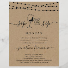 Invitación divertida del partido de retiro