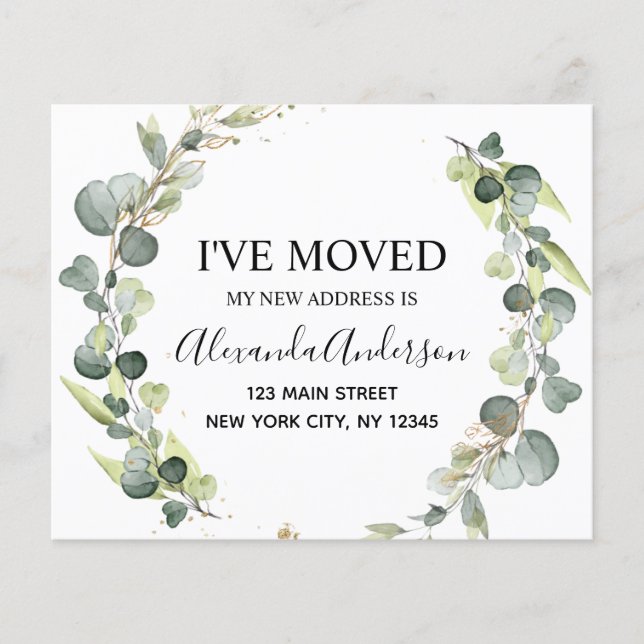 Flyer Invitación en movimiento Eucalyptus Greeneration W (Frente)