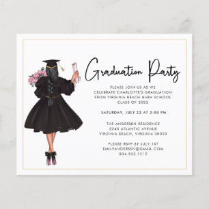 Flyer Invitación F del Partido de Graduación de Guión Mo