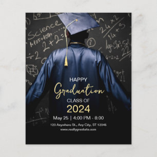 Flyer Invitación Feliz de Graduación, Clase de 2024