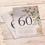 Flyer Invitación floral 60 a un presupuesto por cumpleañ<br><div class="desc">Celebre su día especial con estilo con este hermoso folleto de invitación floral, que ofrece un presupuesto asequible. Perfecto para cualquier celebración de cumpleaños número 60, este diseño vibrante presenta flores de colores con un toque moderno. Cada detalle se puede personalizar para crear la apariencia perfecta para su evento. Comparte...</div>