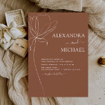 Flyer Invitación Minimalista del Boda floral Boho Budget<br><div class="desc">Fije el tono de su día especial con nuestras Invitaciones Minimalistas de Boda Floral Boho. Estas invitaciones están pensadas para parejas que aprecian la belleza de la simplicidad y desean crear un ambiente acogedor para sus huéspedes. Con un enfoque en elegantes elementos florales y tipografía limpia, estas invitaciones ofrecen una...</div>