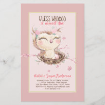 Invitación para Baby Shower de Niñas o Niños Adora