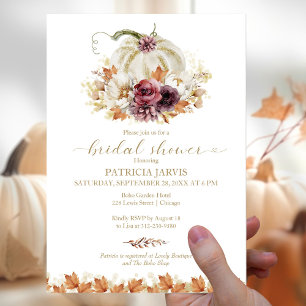Flyer Invitación para Desayuno Nupcial de Otoño con Cala