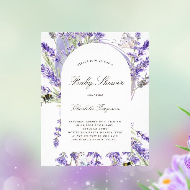Flyer Invitación para el presupuesto de ducha con flores (Subido por el creador)