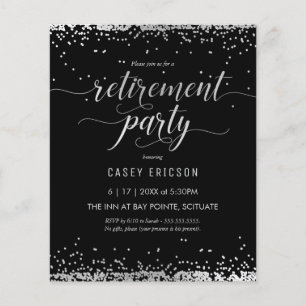 Flyer Invitación para Fiesta de Jubilación con Presupues