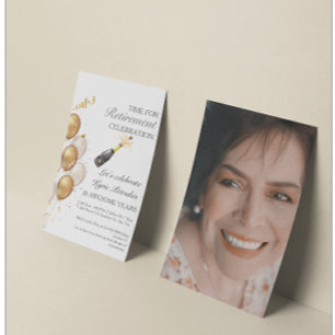 Flyer Invitación personalizada para fiesta de jubilación