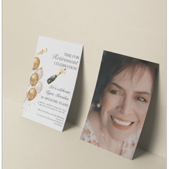 Flyer Invitación personalizada para fiesta de jubilación (Subido por el creador)