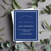 Invitación presupuestal blanca de la marina de cum