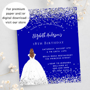 Flyer Invitación presupuestaria de cumpleaños para vesti