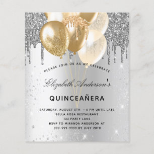 Flyer Invitación presupuestaria para los globos de oro p