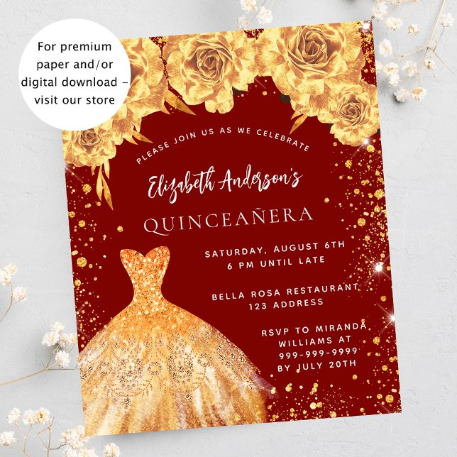 Flyer Invitación presupuestaria para rosa de vestimenta  (Subido por el creador)