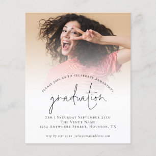 Flyer Invitación Simple de Foto de Graduación Festa 2022