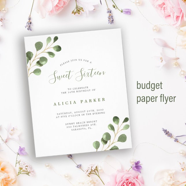 Flyer Invitación simple para fiesta de cumpleaños número (Subido por el creador)