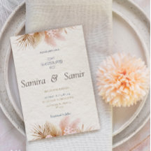 Invitaciones a bodas de Cream Floral Rustic