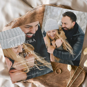Flyer Invitaciones a la boda de fotos de presupuesto
