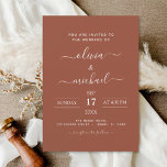 Flyer Invitaciones a la boda de Naranjas quemados por Bo<br><div class="desc">Presenta a tu boda con un toque de encanto boho y un toque de elegancia naranja quemada con nuestras invitaciones a la boda Naranja quemada por el Boho. Estas invitaciones, económicas y elegantes, están diseñadas para las parejas que desean el calor y la vitalidad de los naranjas quemados en su...</div>