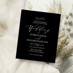 Flyer Invitaciones de boda con presupuesto para caligraf