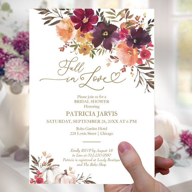 Flyer Invitaciones de boda con presupuesto para ducha de (Subido por el creador)