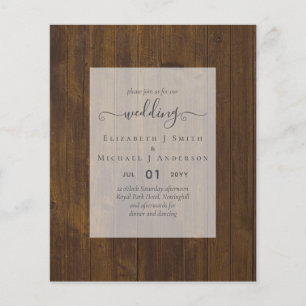 Flyer INVITACIONES DE BODA ECONÓMICAS - Letra Minimalist