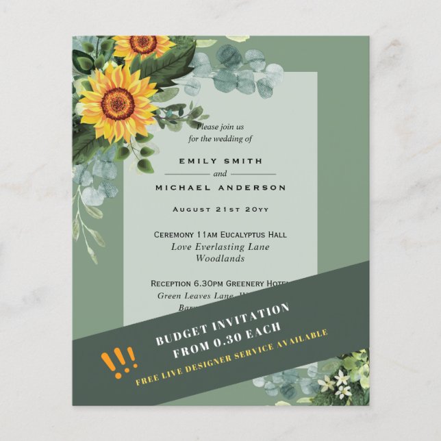 FLYER INVITACIONES DE BODA MÁS BARATAS (Frente)
