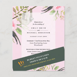 Flyer INVITACIONES DE BODA PEREZOSO DE PRESUPUESTO Folle