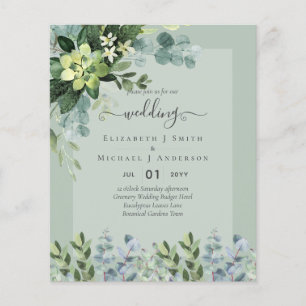 FLYER INVITACIONES DE BODA PRESUPUESTARIA GUARDAR FECHAS