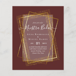 Flyer Invitaciones de Boda, presupuesto Boda español de 
