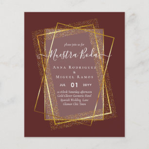 Flyer Invitaciones de Boda, presupuesto Boda español de