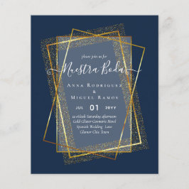 Flyer Invitaciones de Boda, presupuesto Boda español de 