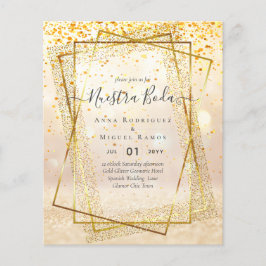 Flyer Invitaciones de Boda, presupuesto Boda español de 