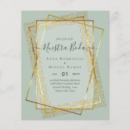 Flyer Invitaciones de Boda, presupuesto Boda español de 