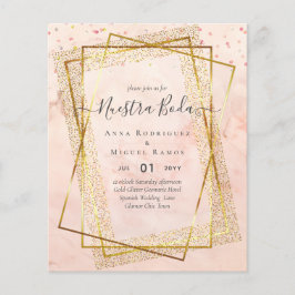 Flyer Invitaciones de Boda, presupuesto Boda español de 