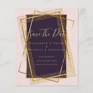 Flyer INVITACIONES DE BODAS DE PRESUPUESTO Con aspecto d