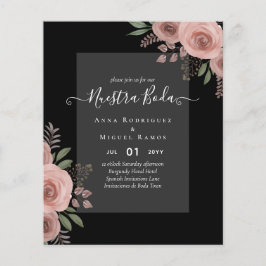 Flyer Invitaciones de Budget Nuestra BODA a la Floral de