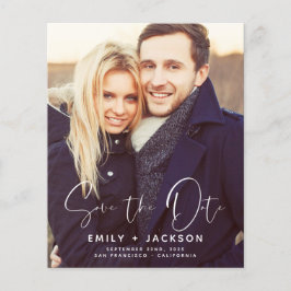 Flyer Invitaciones de Foto para Guardar la Fecha con Pre