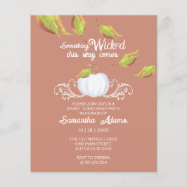 Flyer Invitaciones de Halloween Presupuestario Dulce 16