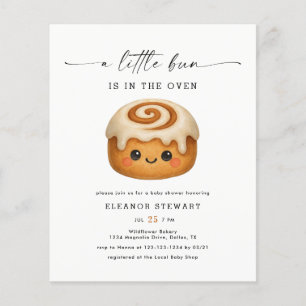 Flyer Invitaciones para baby shower de Presupuesto Kawai