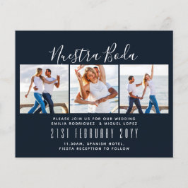 Flyer INVITE DE Boda Collage de fotos de Nuestra Boda