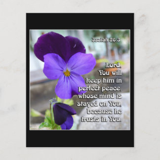Flyer Isaiah 26v3 - Paz perfecta - Flor