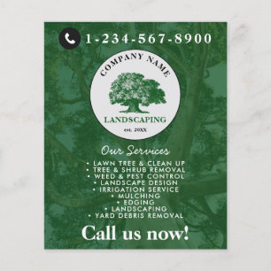 Flyer Jardinería Paisajismo Jardín Cuidado del Césped Ár