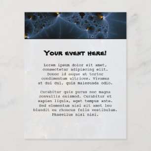 Flyer Jelias a la deriva - Arte fractal