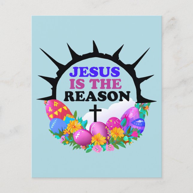 Flyer Jesús es la razón - La corona de Pascua (Frente)